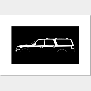 Lincoln Navigator L (2007) Silhouette Posters and Art